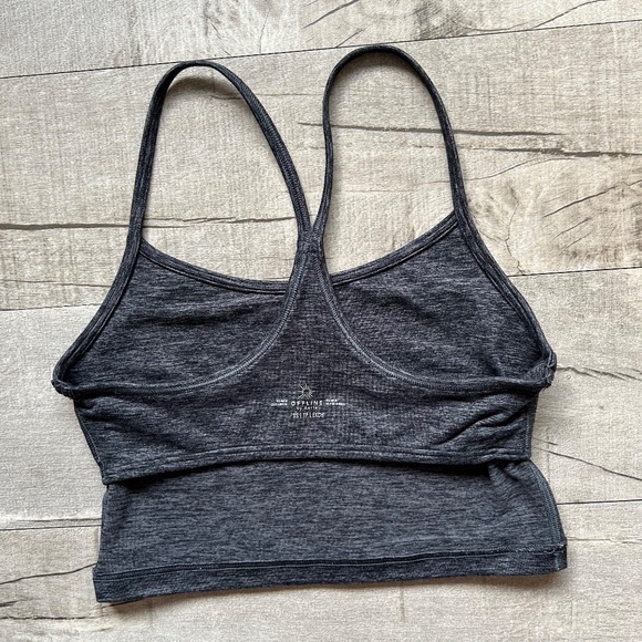 Aerie Heather Charcoal Sports Bra - Picture 3 of 6